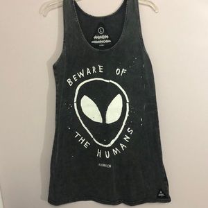 Dolls Kill/Alien Nation Beware of the Humans Dress